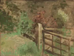 Untitled by Duncan Grant, oil on canvas board 35 x 46cm In 1916, sold Apr 2022