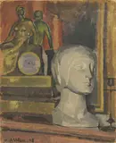 Maurice Asselin, Untitled, oil on board 65.5 x 53cm
