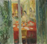 John Strevens, Untitled, c.1985-88 oil on board 76.5 x 80.5cm
