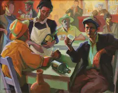 Odette Bruneau, Untitled, oil on canvas 73.5 x 92cm .