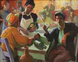 Odette Bruneau, Untitled, oil on canvas 73.5 x 92cm .