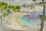 Edward Piper, Untitled, watercolour and gouache 55 x 75cm .