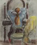 Paul Maze, Untitled, pastel 30.5 x 23.2cm