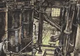 John Minton, Untitled, watercolour and gouache 28 x 38cm (4) Provenance: The Medici Society Ltd. .