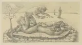 Betty Swanwick, Untitled, pencil 32.5 x 56cm Exhibited: Royal Academy of Arts Summer Exhibition