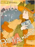 Georges de Feure, Paris-Almanach, 1894, lithograph printed in colors by Ed. Sago/Bourgerie et Cie, Paris, on wove paper