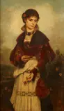 Richard Eisermann, A portrait of a girl, three-quarter-length, oil on canvas