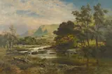 Robert Gallon, The River Conway, North Wales, oil on canvas