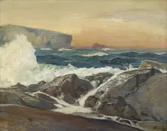 Unknown seas by Frederick Judd Waugh, oil on board, offered Oct 2011