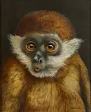 Arne Charles Besser, Portrait of a Monkey, oil on canvas