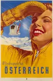 Paul Aigner, Wintersport in Österreich, 1951, Lithographic poster in colors on wove paper