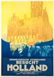 Jos Rovers, Besucht Holland; Visit Picturesque Holland, c. 1930 (2), Lithographic posters in colors on wove paper backed with linen