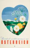 Hanns Wagula, Österreich, 1950, Offset lithographic poster in colors on wove paper backed with linen