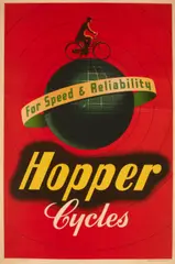 Hopper Cycles, n.d. by Wine, Lithographic poster in colors on wove paper backed with linen, sold Oct 2011