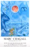Marc Chagall, Floral Offering; Marc Chagall, Musée du Louvre Pavillon de Flore (M. CS. 130; not in M. CS.), 1971; 1978, Lithographic posters in colors on wove paper, first from the edition on 1500, each with text and full margins, not framed. (2)