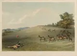 George Catlin, Antelope Shooting (Pl. 20), from North American Indian Collection, 1845, Lithograph with handcoloring on wove paper