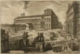 Giovanni Battista Piranesi, Veduta della Piazza di Monte Cavallo, from Vedute di Roma (WE. 236; H. 103; F. 732)