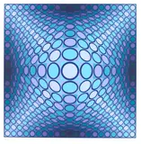 Cosca II; Untitled (Yellow and Orange Composition), 1982; c. 1980 by Victor Vasarely, Screenprints in colors on wove paper, each signed in pencil and numbered 170/325 and 55/125 respectively, sold Oct 2011