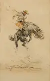 Olaf Wieghorst, Bucking Bronco
