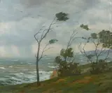 (n & a) Roi Clarkson Colman, Storm along the Coast, oil on canvas