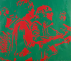 Robert Stanley, 4 Beatles, 1966, silkscreen on canvas