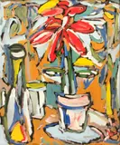 (n & a) Philippe Visson, In the Hothouse, 1972, oil on masonite