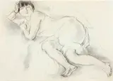 Jules Pascin, Modèle allongé