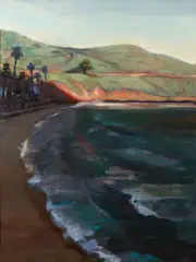 Ann Bridges, Beach at the Isthmus, 2005, oil on canvas