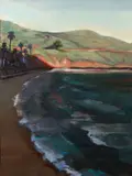 Ann Bridges, Beach at the Isthmus, 2005, oil on canvas