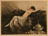 Smoke (H., C. & I. 275) by Louis Icart, 1926, Etching and aquatint with touches of handcoloring on wove paper, sold Sep 2011