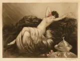 Smoke (H., C. & I. 275) by Louis Icart, 1926, Etching and aquatint with touches of handcoloring on wove paper, sold Sep 2011