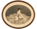 Solitaire (H., C. & I. 290) by Louis Icart, 1926, Etching and aquatint with touches of handcoloring on wove paper, sold Sep 2011
