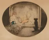 Cinderella (H., C. & I. 324) by Louis Icart, 1927, Etching and aquatint with touches of handcoloring on wove paper, sold Sep 2011
