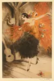 Spanish Dance (H., C, & I. 365) by Louis Icart, 1929, Etching and aquatint with touches of handcoloring on wove paper, sold Sep 2011