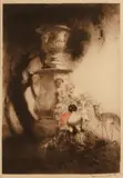 The Four Dears (H., C. & I. 369) by Louis Icart, 1929, Etching and aquatint with touches of handcoloring on wove paper, sold Sep 2011