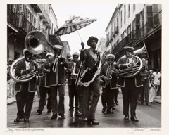 Johnny Donnels, Photographs from the French Quarter, New Orleans, c. 1970, Six gelatin silver prints, each signed and titled in ink on the mount, in good condition, not framed. (6)