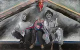 Holly Roberts, Chris, Sue, and Bob (On the Roof), 1980