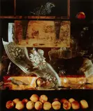 Olivia Parker, Interior with Birds and Peaches, 1981, Dye-transfer print