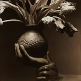 Len Prince, Vessel in Hand, 1990, Toned-gelatin silver print, the photographer's embossed copyright stamp in the margin; signed