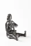 Jan Lauda, Woman with a Mortar, First half of 20th century, Bronze