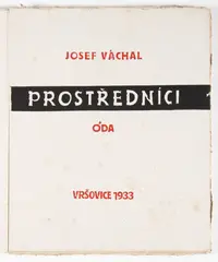 Josef Vácha, Intermediaries, 1933, Author's print, woodblock printing, handmade paper