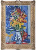 Bouquet Beside Otava River by Václav Špála, 1935, Oil on canvas, sold Jul 2020