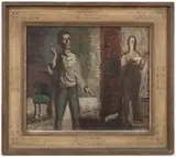 Ján Želibský, Actors, 1941, Oil on canvas