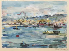 Maxim Kopf, Algiers, 1938, Watercolour, gouache, paper