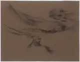Robert Piesen, Two Drawings, 1969, Charcoal on paper