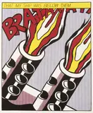 Roy Lichtenstein, As I Opened Fire., Color offset lithograph, series of 3 sheets