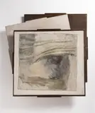 Ivan Ouhel, Landscape - Object, 1971, Oil on canvas on plywood