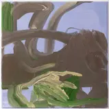 Julie Kopová, Snaky Landscape, 2020, Acrylic on canvas