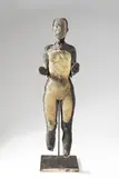 Kristina Vašíčková, Grupa, 2007, Polyester, epoxide, pigment from wooden charcoal, paper, iron