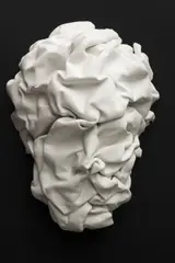 Martin Skalický, Head, 2020, Plaster, carpet